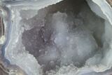 Crystal Filled Dugway Geode (Polished Half) #121665-1